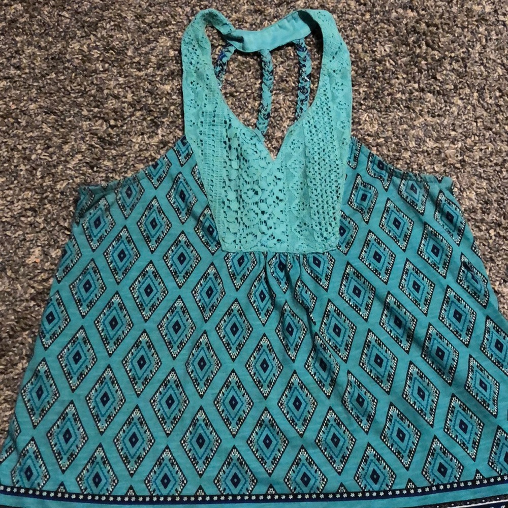 Blue tank top!
